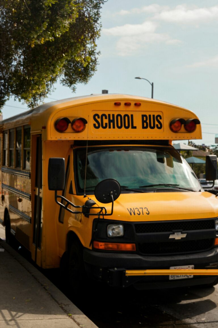 Demanding Dignity in Our Schools Report (2012) 6 Yellow school bus parked on a residential street in South Los Angeles